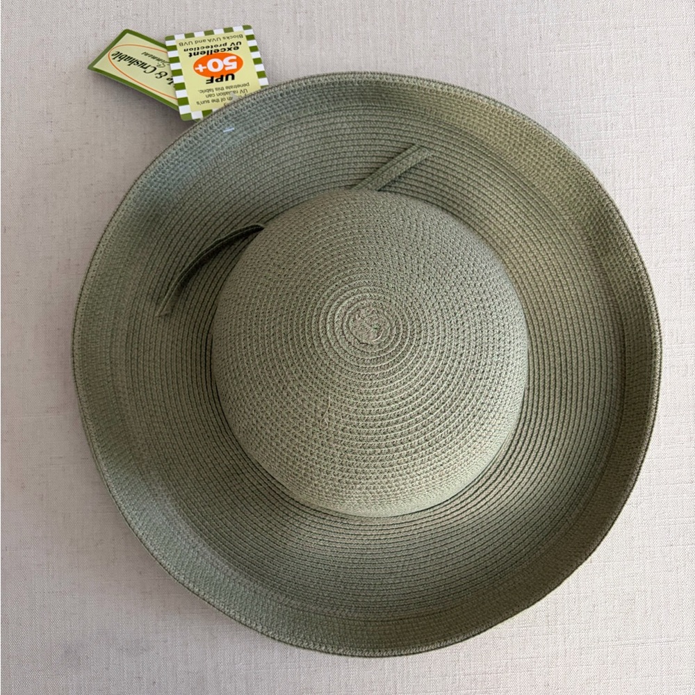 Women’s Kettle Brim Straw Sun Hat in Sage Green